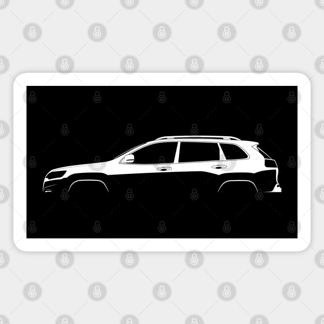 Jeep Cherokee (KL) Silhouette Magnet by Car-Silhouettes